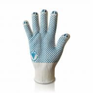 Рукавички Trident 8410 трикотажні 10 клас білі з покриттям ПВХ крапка XL (10) 19200