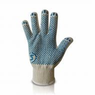 Рукавички Trident 8510 трикотажні білі з покриттям ПВХ крапка XL (10) 19203