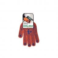 Рукавички Doloni 526 трикотажні 10 клас помаранчеві з покриттям ПВХ крапка XL (10) 19529