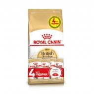 Набор корма для взрослых кошек Royal Canin British Shorthair Adult пауч 4х85 г + 2 кг