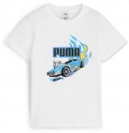 Футболка Puma x HOT WHEELS Graphic Tee 63006902 р.98 белый
