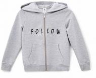 Спортивная кофта для девочек Роза р.164 светло-серый меланж 2006091