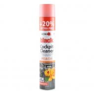 Полироль Полироль для панели приборов NOWAX Black Spray Peach, 750мл Black Spray Peach NX00706 750 мл