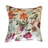 Наволочка декоративная гобелен Цветочное поле 45x45 см Прованс