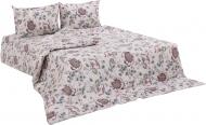 Комплект постельного белья Анжелика 1,5 бежевый с рисунком UP! (Underprice)