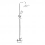 Душевая система RJ LUX P (смеситель для душа, душ d225 мм, лейка 120 мм 3 режима, шланг 1500 мм PVC), хром