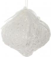 Елочная игрушка Юла Ажурный бант 11 см