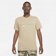 Футболка Nike M NK DF TEE DB NK PRO DD6883-247 р.M бежевий