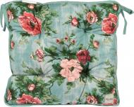 Подушка на стул Розы бирюза 40x40 см La Nuit