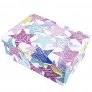 Коробка подарочная прямоугольная звезды 23х16,5х9,5 см 1110236003