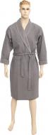 Набор халат + тапочки Халат вафельный р. M серый с тапками 26 см р. M серый