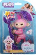 Игрушка интерактивная Wow Wee гламурная ручная розовая обезьянка Fingerlings W3760/3764