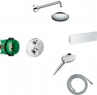 Душевая система скрытого монтажа Hansgrohe Ecostat Square 2B141218 (15758000+01800180+26220000+27413000+26456000+28168000+26530000)