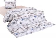 Комплект постельного белья Nautical 1,5 бежевый с голубым UP! (Underprice)