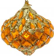 Елочная игрушка Юла золотая 8 см