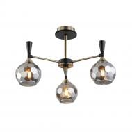 Люстра потолочная WunderLicht Novella 3x60 Вт Е27 бронза/черный KK2254-43