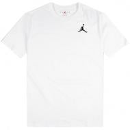 Футболка Jordan M J JUMPMAN EMB SS CREW DC7485-100 р.M белый