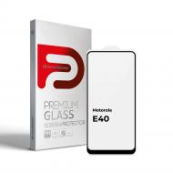 Защитное стекло Armorstandart (ARM65499) Full Glue для Motorola E40 Black
