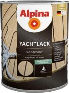 Лак YACHTLACK палубный Alpina шелковистый мат прозрачный 0,75 л