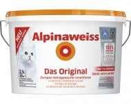 Фарба інтер'єрна акрилатна Alpina інтер'єрна ALPINAWEISS DO DIF мат білий 12 л