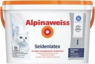 Фарба інтер'єрна латексна Alpina Alpinaweiss Seidenlatex шовковистий глянець білий 2,5 л