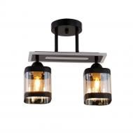 Люстра потолочная WunderLicht Spirit 2x60 Вт Е27 черный KK7511-42