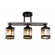 Люстра потолочная WunderLicht Spirit 3x60 Вт Е27 черный KK7511-43