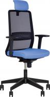 Кресло Nowy Styl FRAME R HR BLACK ES PL70 OP/24 LS-17 черный/голубой