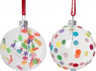 Набор елочных шаров разноцветные d80 мм 4 шт./уп.