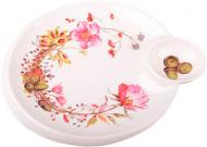Блюдо для блинов Чайна троянда 22x20 см