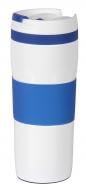 Термочашка Bergamo Bravo 0,4 л біла із синім