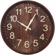 Часы настенные Вуди темный дуб 30,5х30,5х5 см
