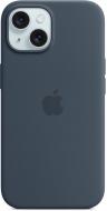 Чехол Apple Silicone Case with MagSafe для Apple iPhone 15 storm blue (MXPF3ZM/A)