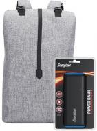 Рюкзак Energizer EPB004 + powerbank UE10007 15.6" grey (EPB004-GY+UE10007)