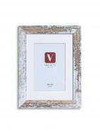 Фоторамка с паспарту Velista 24W-862001v 13х18/10x15 см белый с коричневым