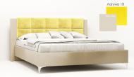 Кровать Green Sofa Мичиган RAL 1013 бежевый + Лагуна 18 жолтый 180x200 см