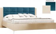 Кровать Green Sofa Мичиган RAL 1013 бежевый + Лагуна 37 темно - синий 180x200 см Кровать Green Sofa Мичиган RAL 1013 бежевый + Лагуна 37 темно - синий 180x200 см