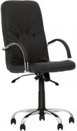 Крісло Nowy Styl Manager Steel Chrome (Comfort+Anyfix) Eco-30 чорний