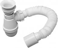 Сифон для умывальника SoloPlast "Универсал-эконом" В-0010 (с гофрошланг L-800mm, выпуск пластмассовый