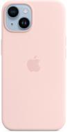 Чехол Apple Silicone Case with MagSafe для Apple iPhone 14 chalk pink (MW5V3ZE/A)