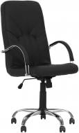 Крісло Nowy Styl Manager Steel Chrome (Comfort) P LE-A чорний