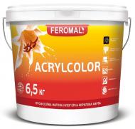 Краска интерьерная акриловая Feromal Acrylcolor мат белая 6,5 кг