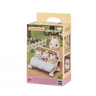 Фігурка колекційна Sylvanian Families Коляска для тройни 5536