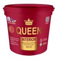 Краска акриловая FT Professional QUEEN INTERIOR Вase A мат белая 0,9 л