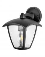 Светильник уличный настенный Polux Igma Down E27 IP44 черный