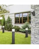 Столбик Polux New York 44 см E27 IP44 графит