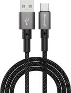 Кабель Grand-X USB-Type-C 1 м черный (PC-08B)