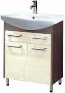 Тумба підлогова Мойдодир Крокус-65-Ф венге з умивальником Vega 65