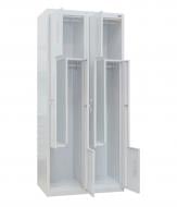 Шкаф для одежды для шкафа УХЛ-Маш ШОМ-Г-400/2-4 уп (1800х800х500, двойной, 4 ячейки, Г-образная дверь)