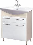 Тумба напольная Мойдодыр Гермес-75 с умывальником Vega 75